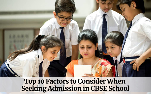 admission in CBSE school